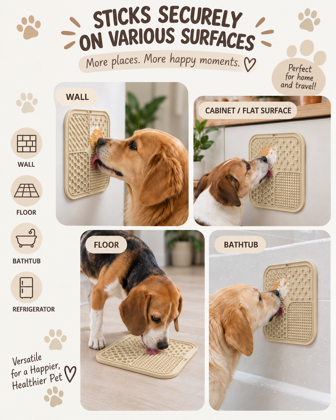 CalmPaws Suction Lick Mat for Dogs & Cats