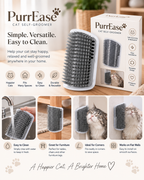 PurrEase Wall-Mounted Self-Grooming Cat Brush