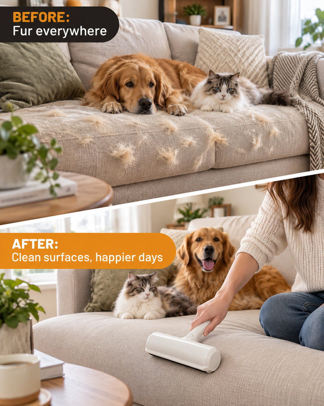 FurAway Easy-Clean Pet Hair Roller