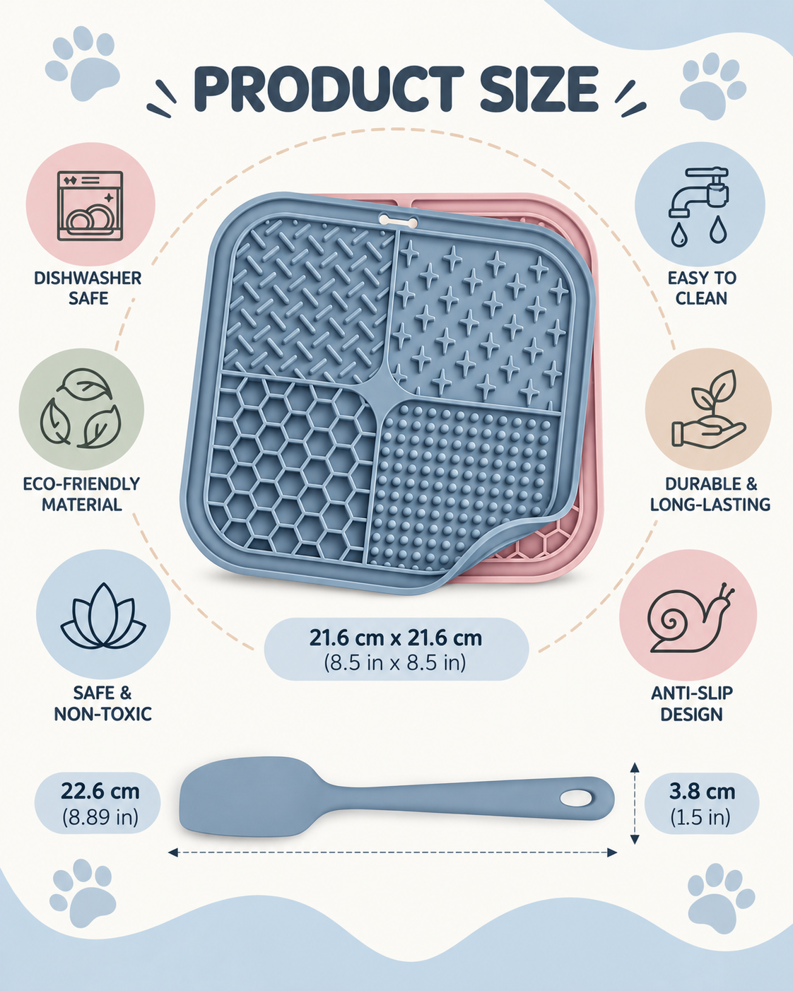 CalmPaws Suction Lick Mat for Dogs & Cats