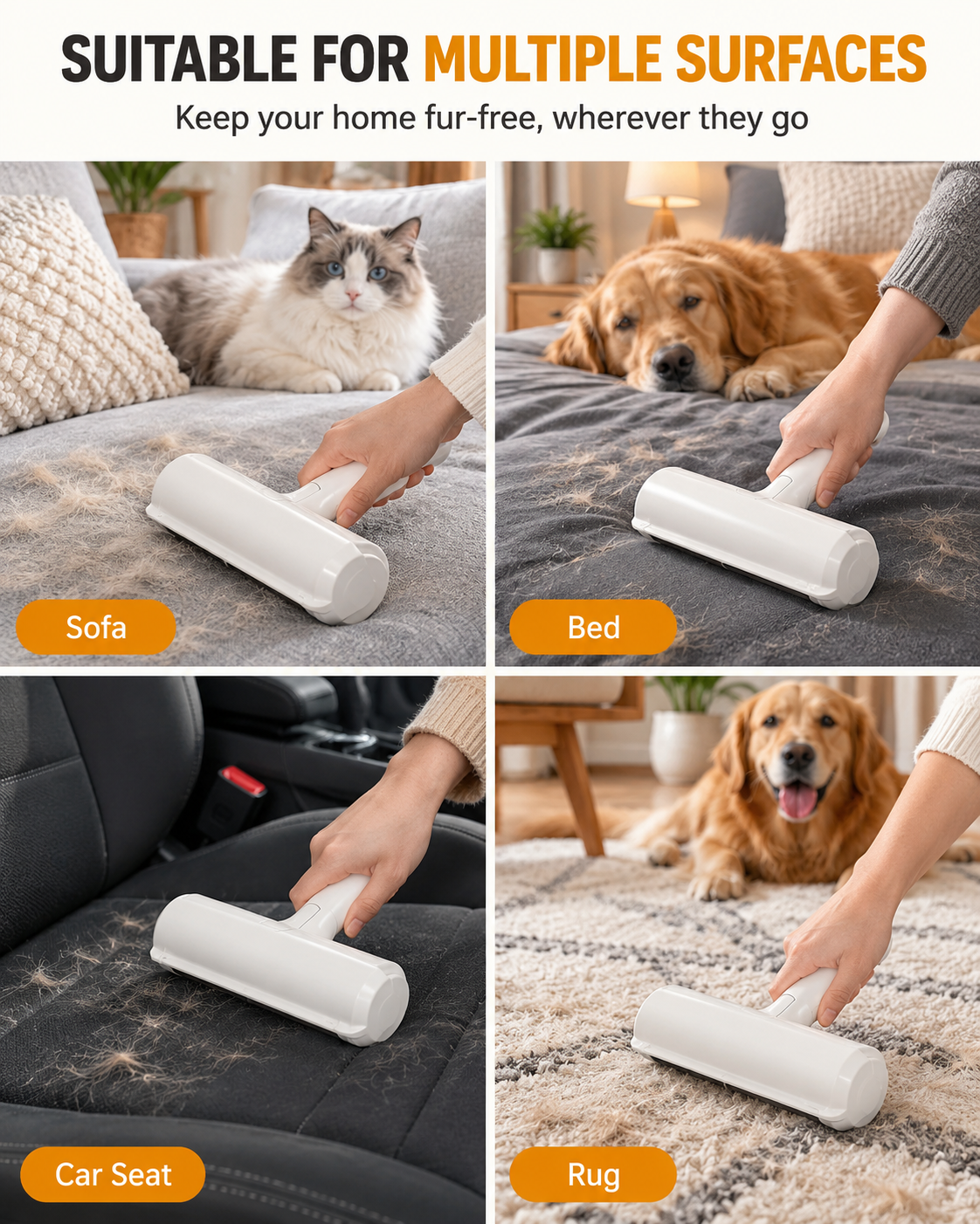 FurAway Easy-Clean Pet Hair Roller