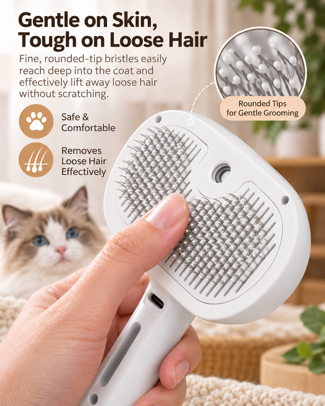 PawMist Grooming Brush