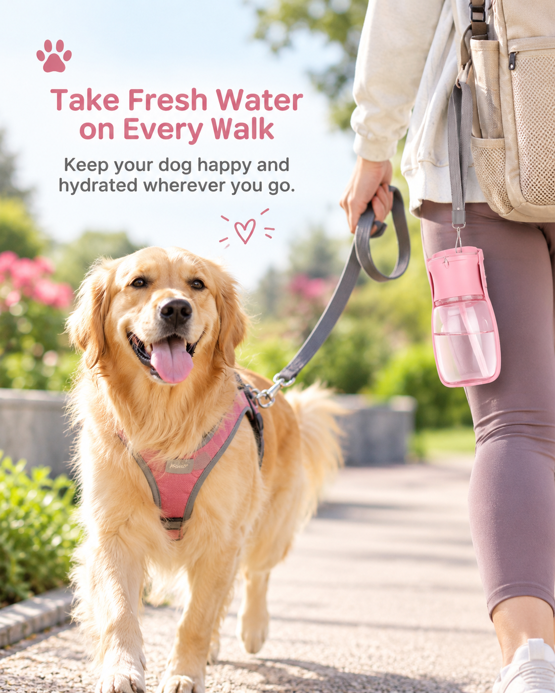TrailSip Foldable Pet Water Bottle