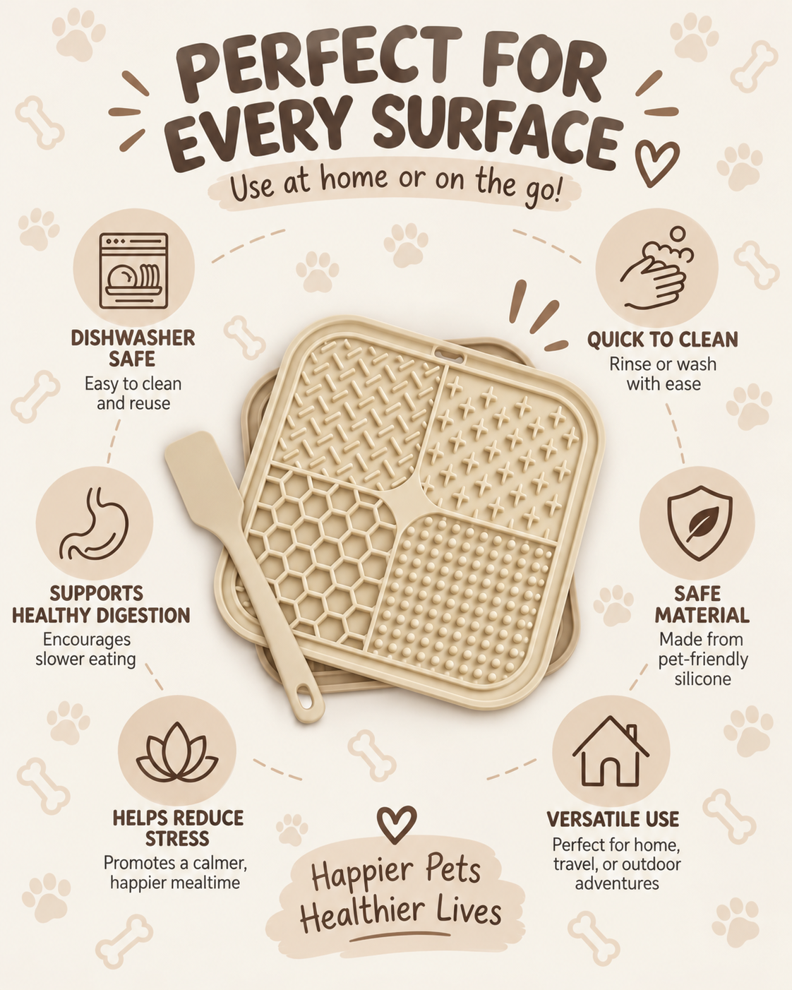 CalmPaws Suction Lick Mat for Dogs & Cats