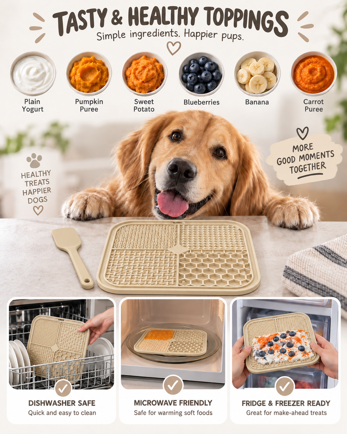 CalmPaws Suction Lick Mat for Dogs & Cats