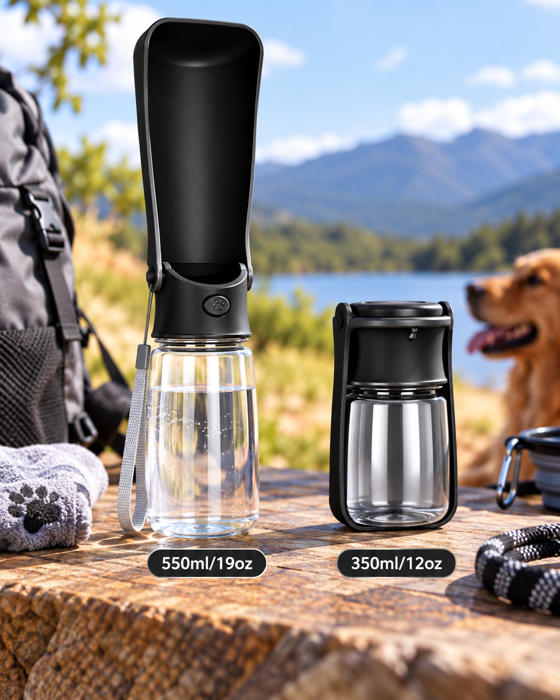 TrailSip Foldable Pet Water Bottle
