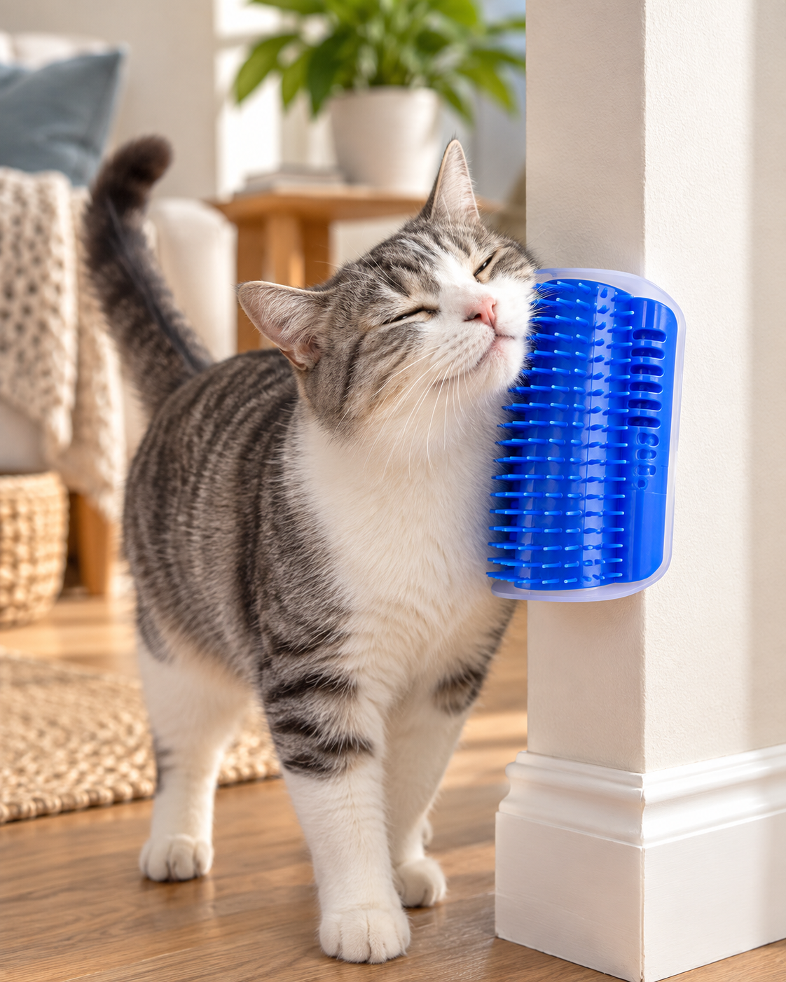 PurrEase Wall-Mounted Self-Grooming Cat Brush