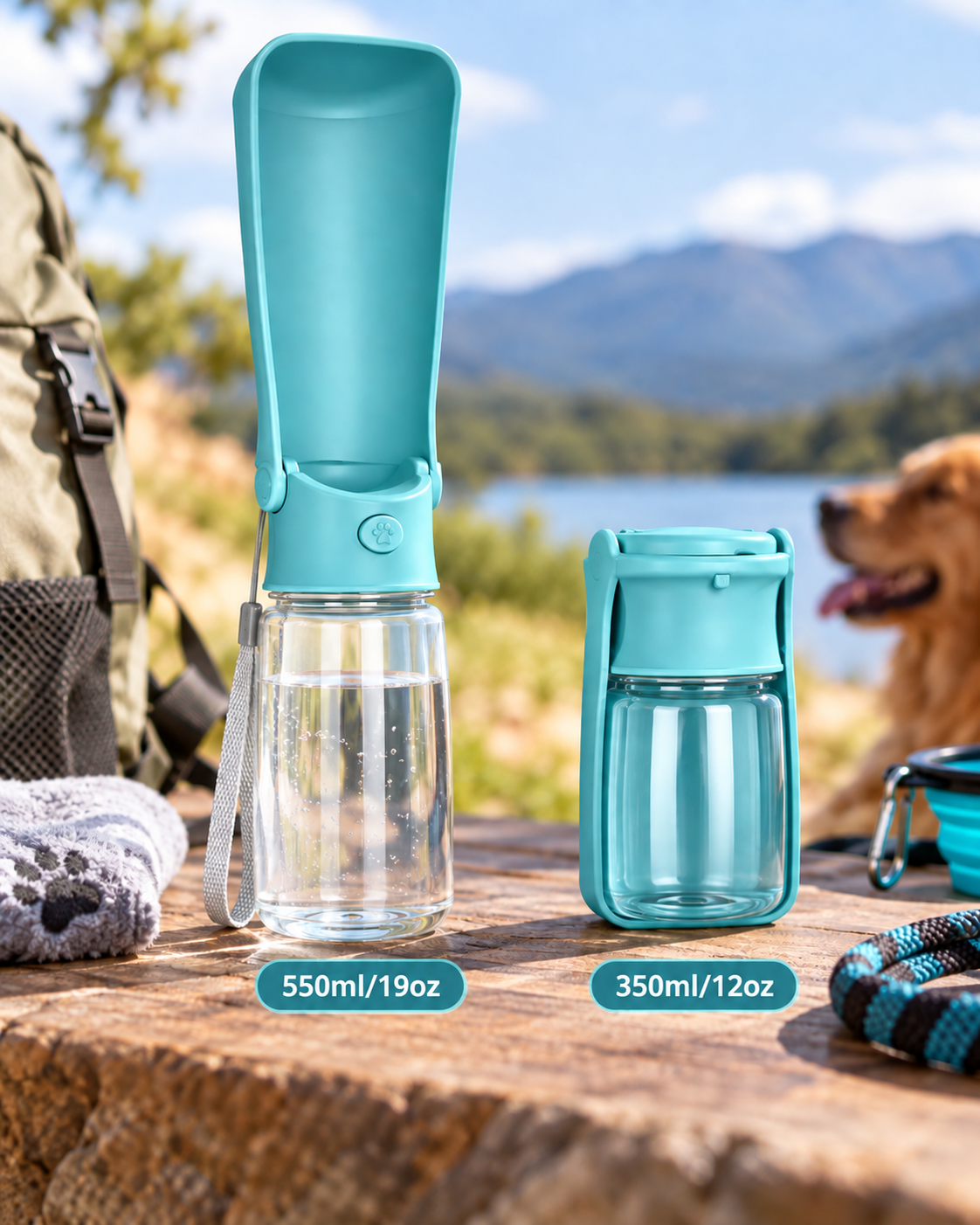 TrailSip Foldable Pet Water Bottle