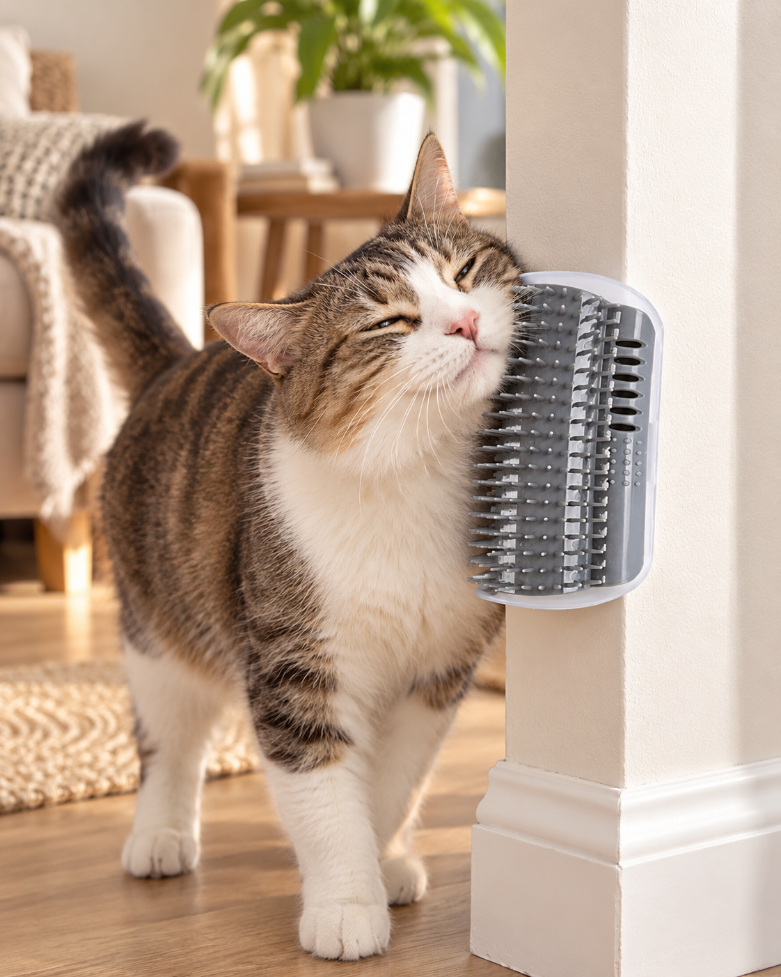 PurrEase Wall-Mounted Self-Grooming Cat Brush