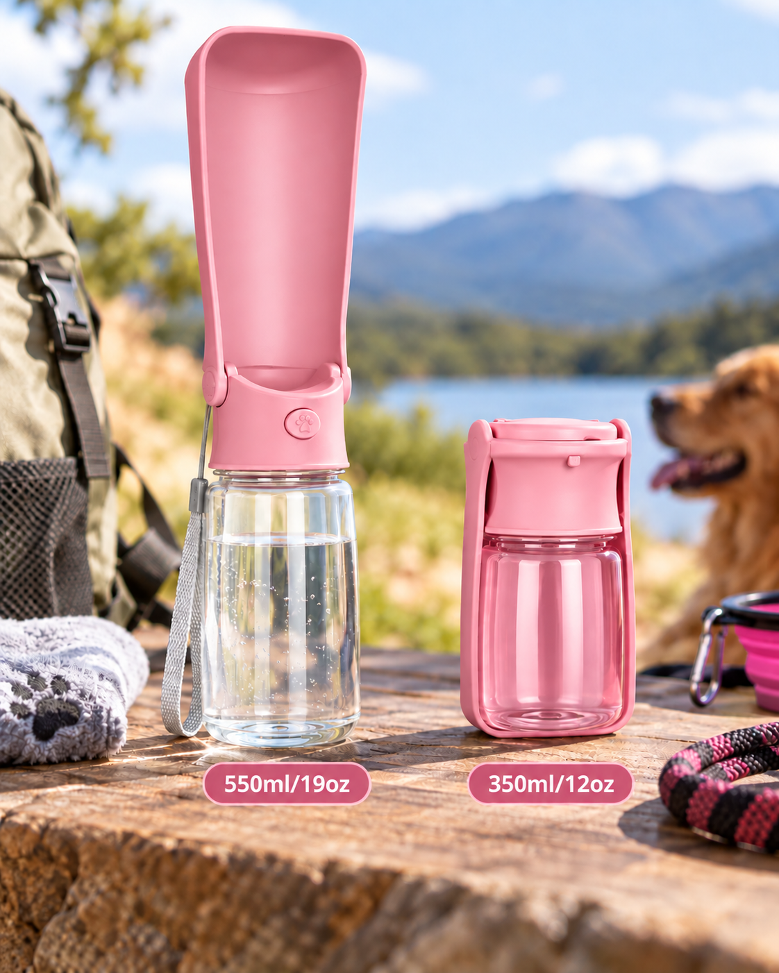 TrailSip Foldable Pet Water Bottle