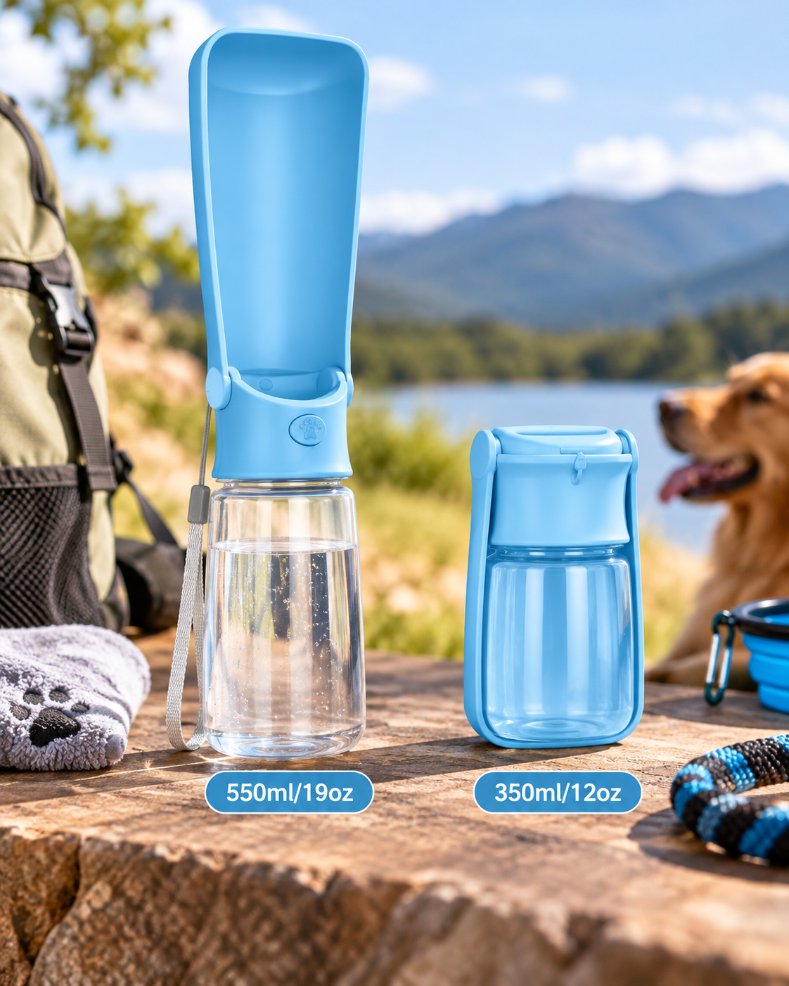 TrailSip Foldable Pet Water Bottle